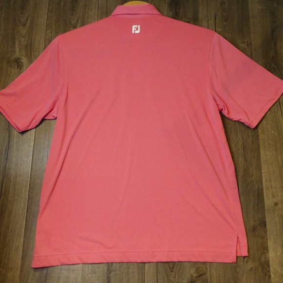 FootJoy Golf Polo Shirt Solid Pink Men's XXL Santa Ana Country Club Embroidery - Picture 6 of 6
